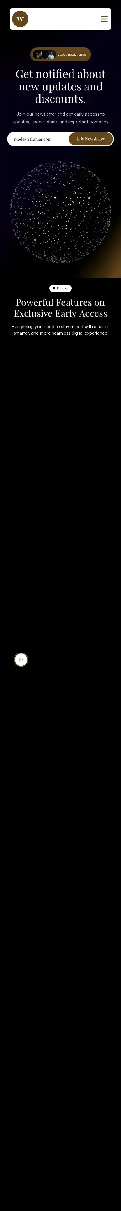 Zenvault home page on mobile