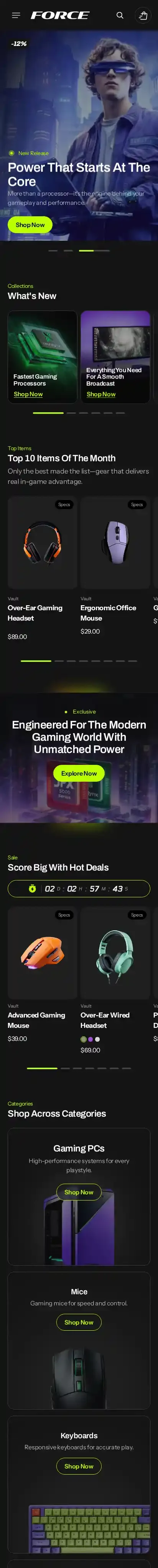 Force home page on mobile