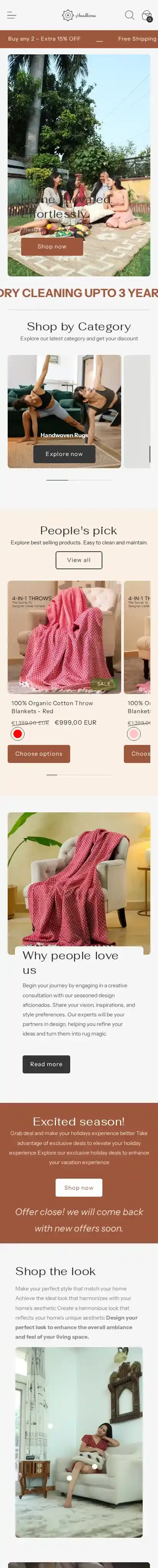 Swiss home page on mobile