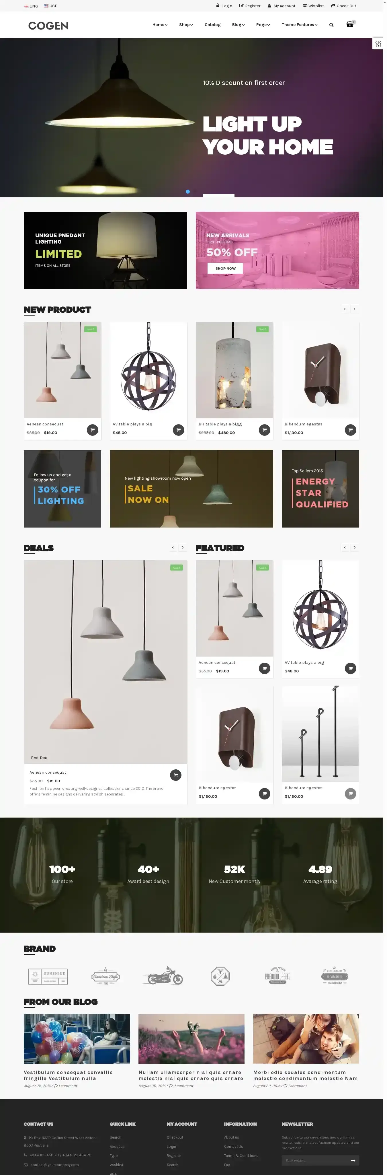 Ap Cogen home page on desktop