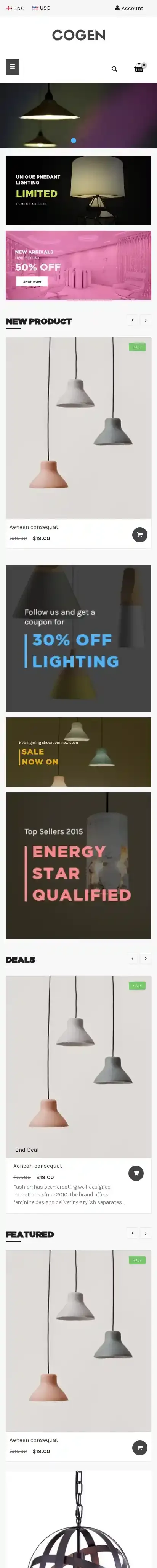 Ap Cogen home page on mobile