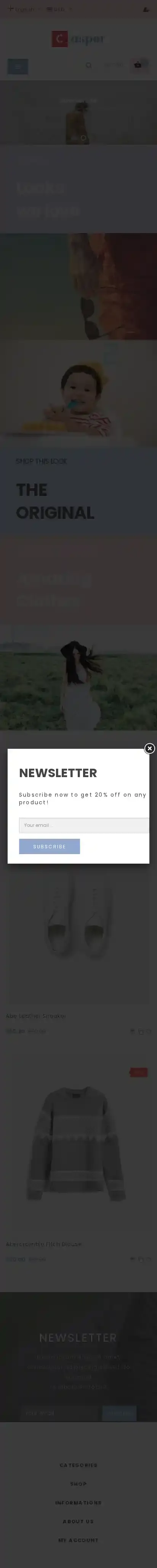 Ap CP home page on mobile