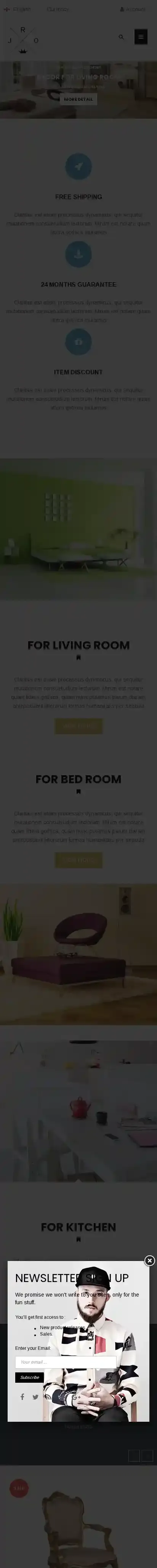 Ap Rojo home page on mobile