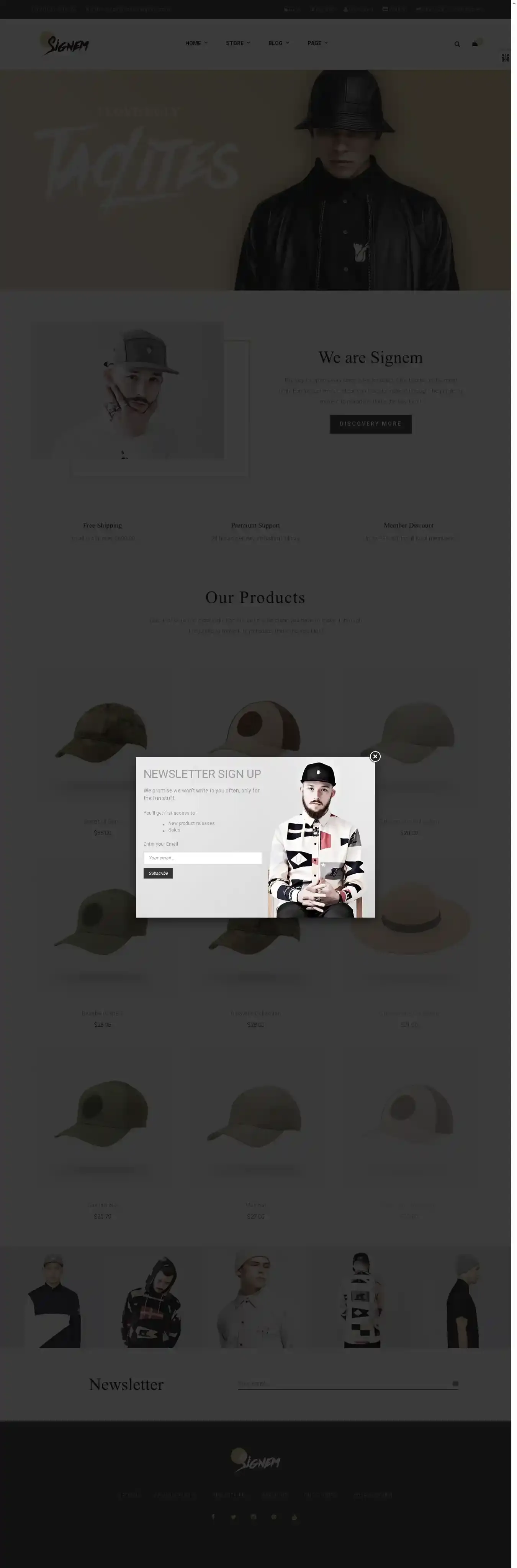 Ap Signme home page on desktop