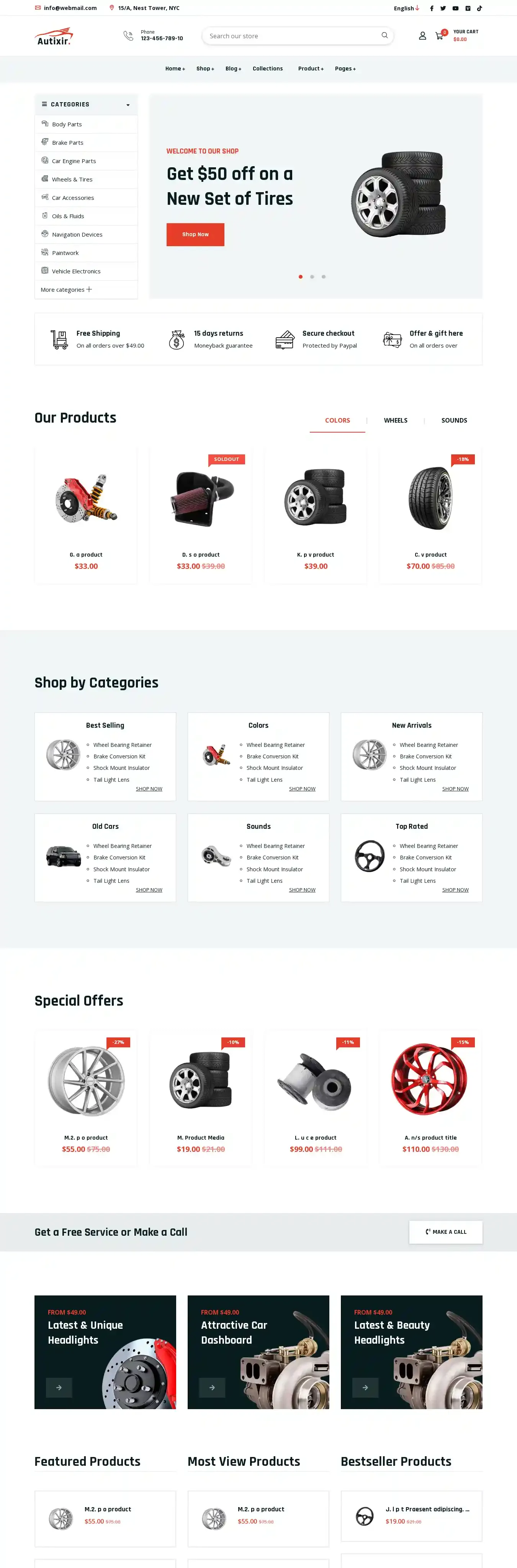Autixir home page on desktop
