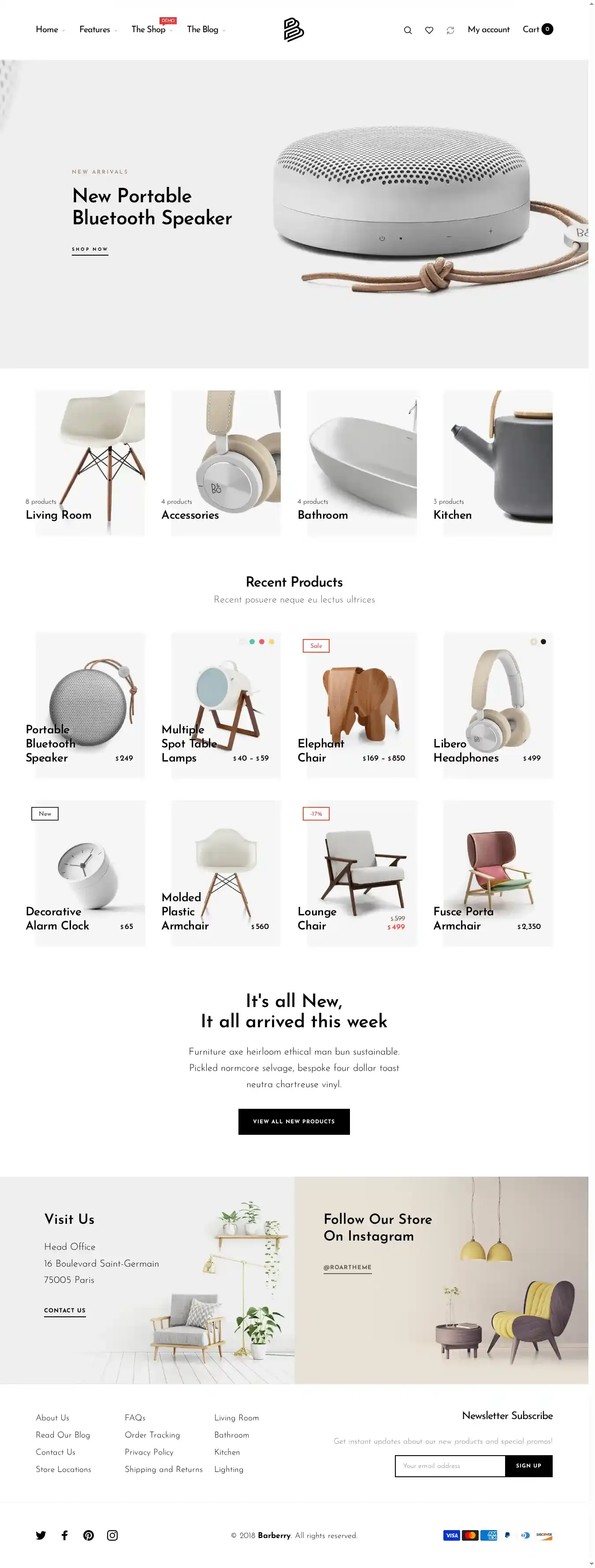 Unero home page on desktop