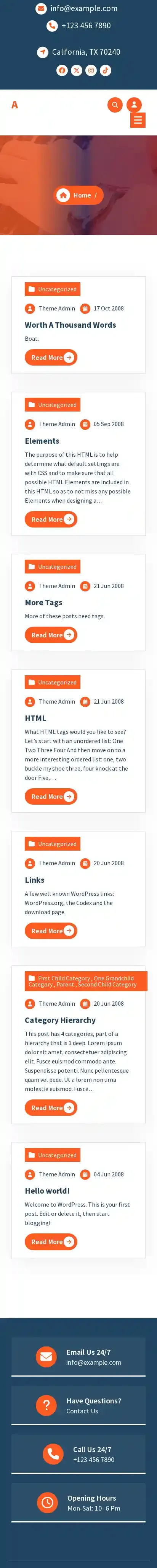 Altiva home page on mobile