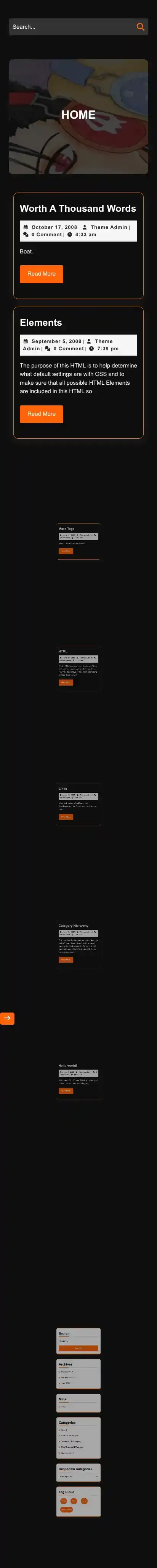 Anime Stream home page on mobile