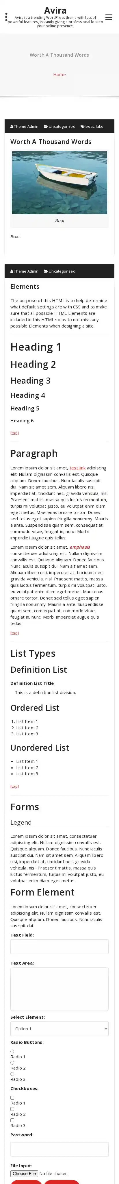 Avira home page on mobile