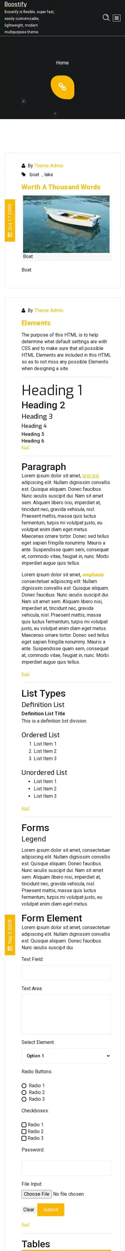 Boostify home page on mobile