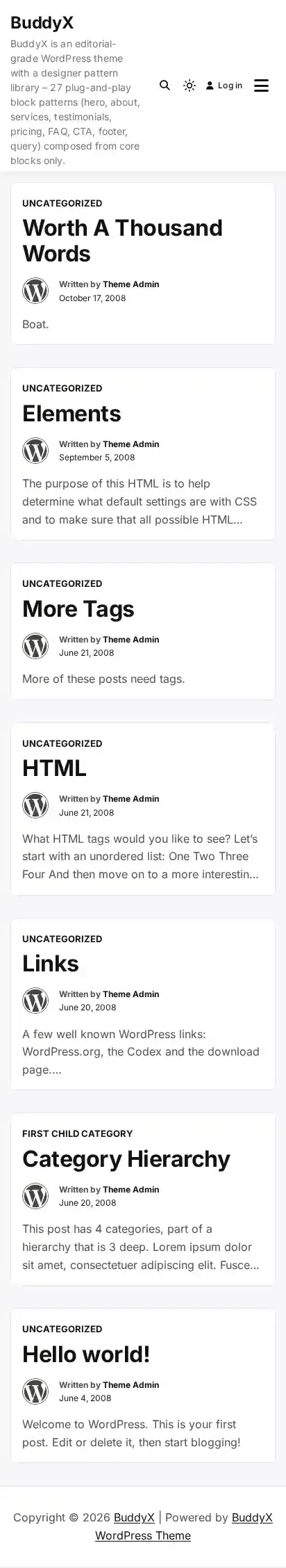 BuddyX home page on mobile