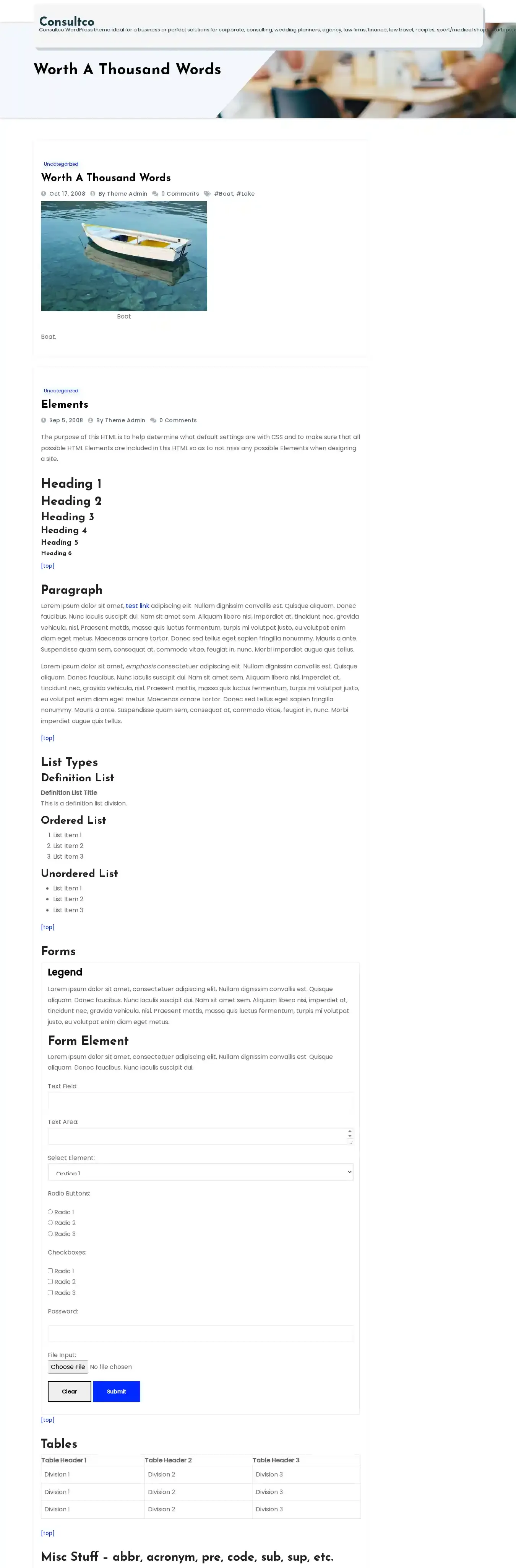 Consultco home page on desktop