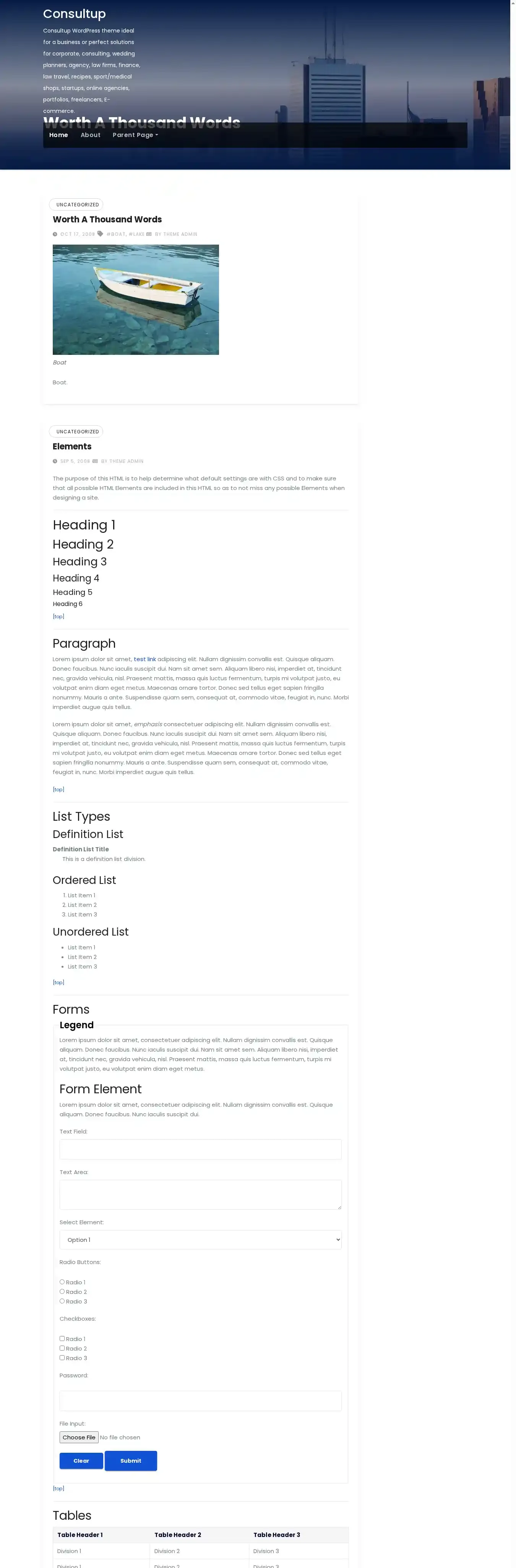 Consultup home page on desktop