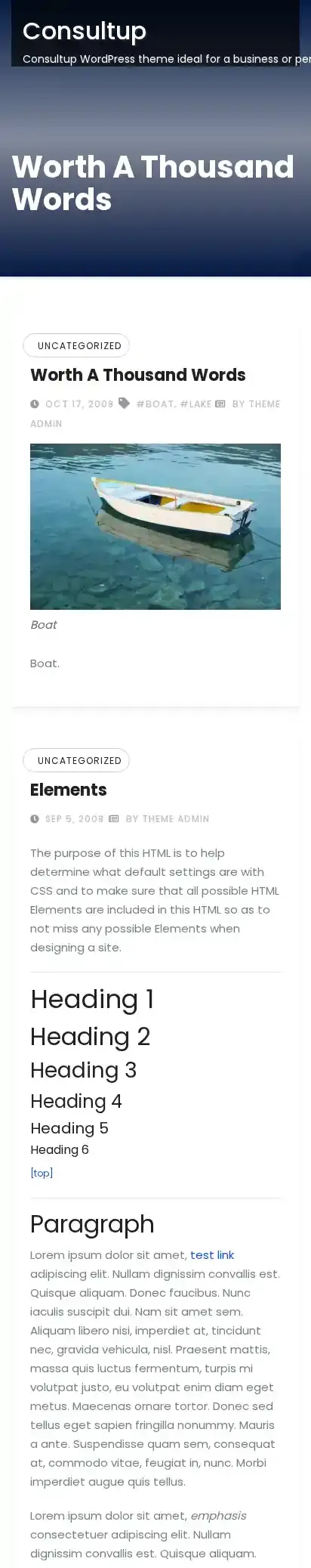Consultup home page on mobile