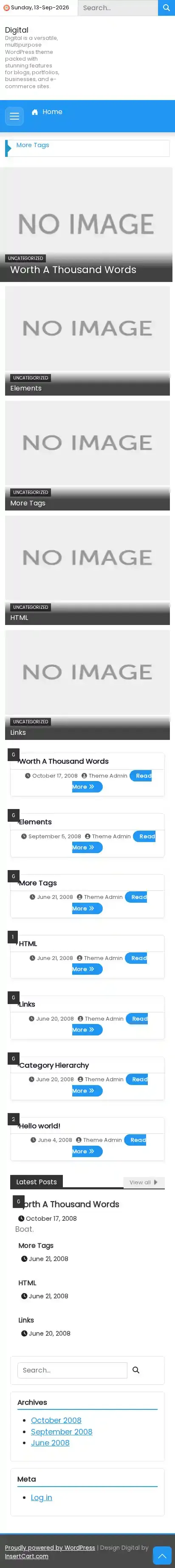 Digital home page on mobile