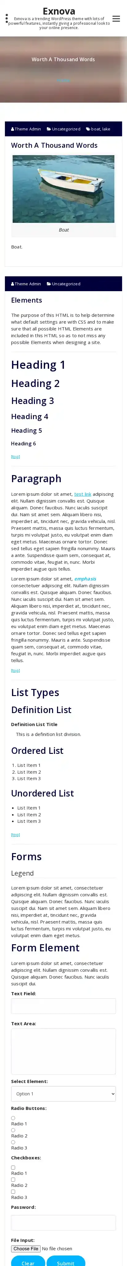 Exnova home page on mobile
