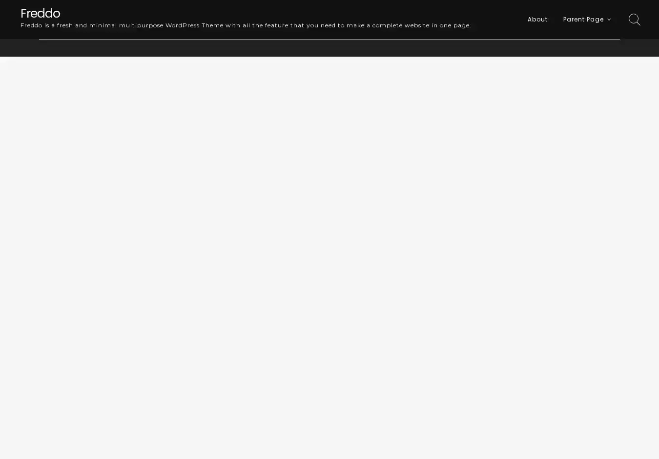 Freddo home page on desktop