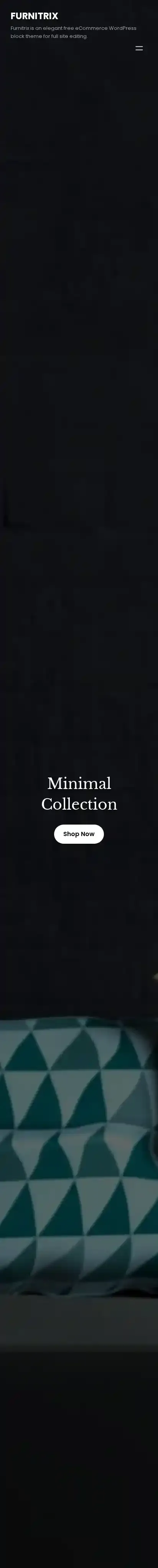 Furnitrix home page on mobile