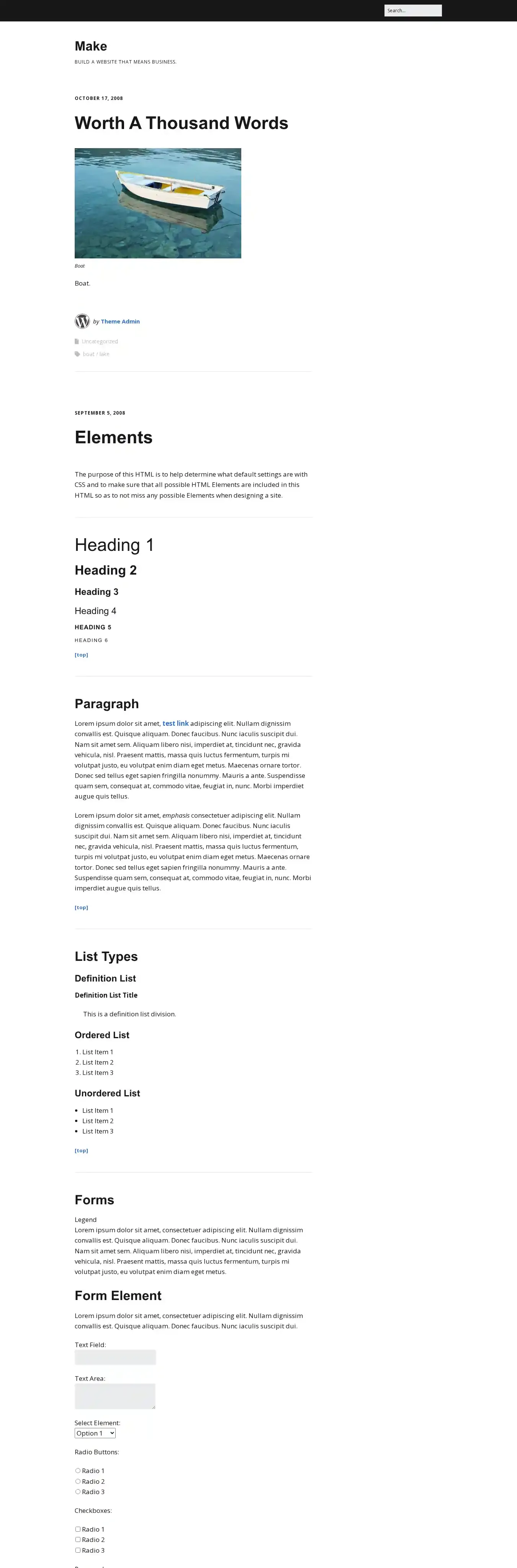 Make home page on desktop