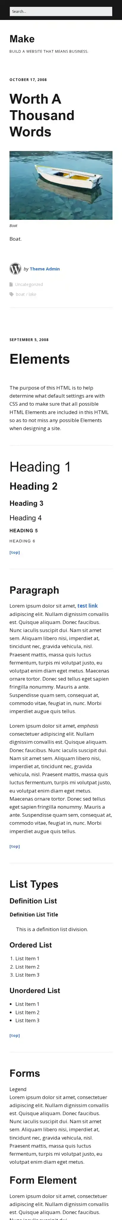 Make home page on mobile
