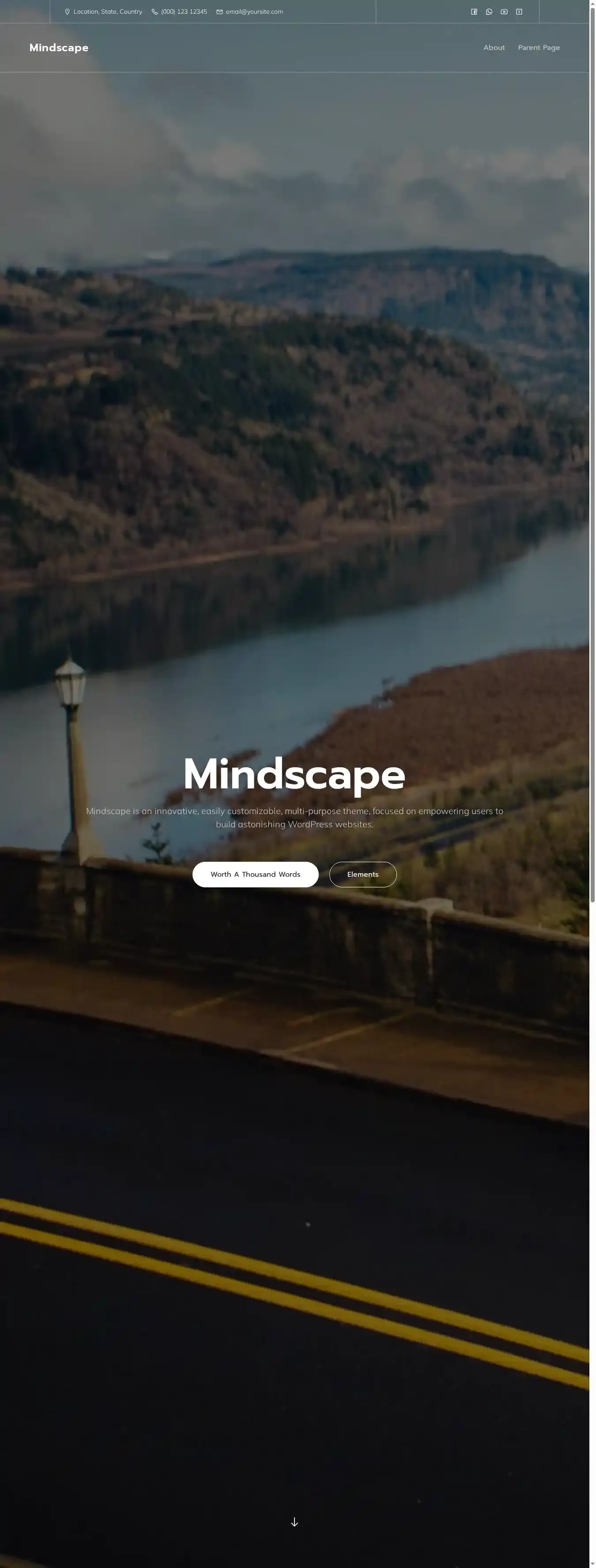 Mindscape home page on desktop