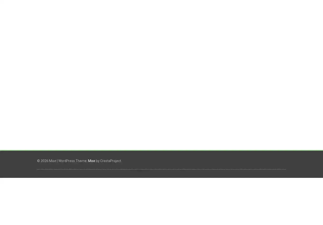 Mise home page on desktop