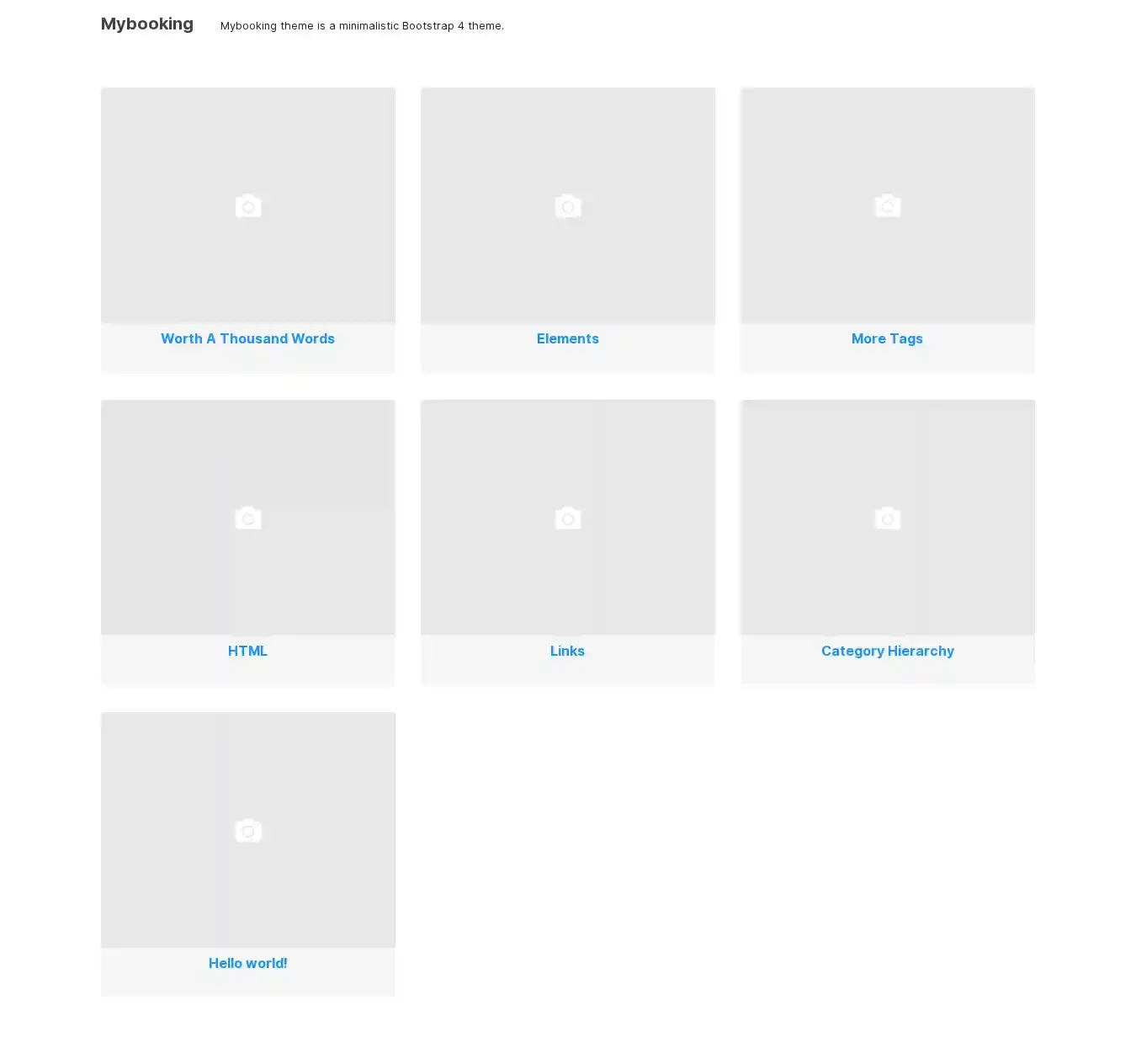 Mybooking home page on desktop
