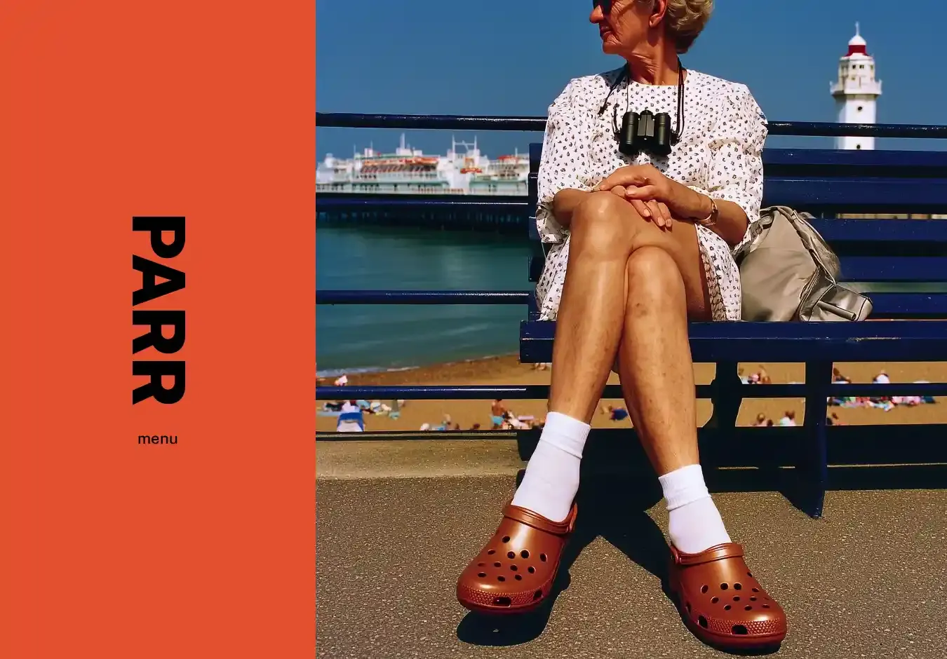 Parr home page on desktop
