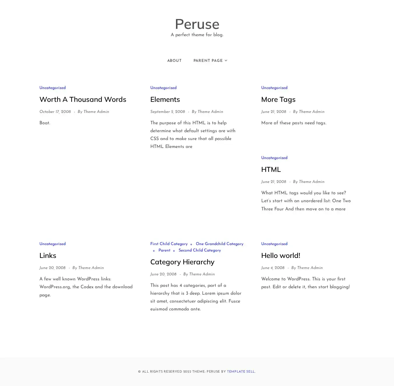 Peruse home page on desktop