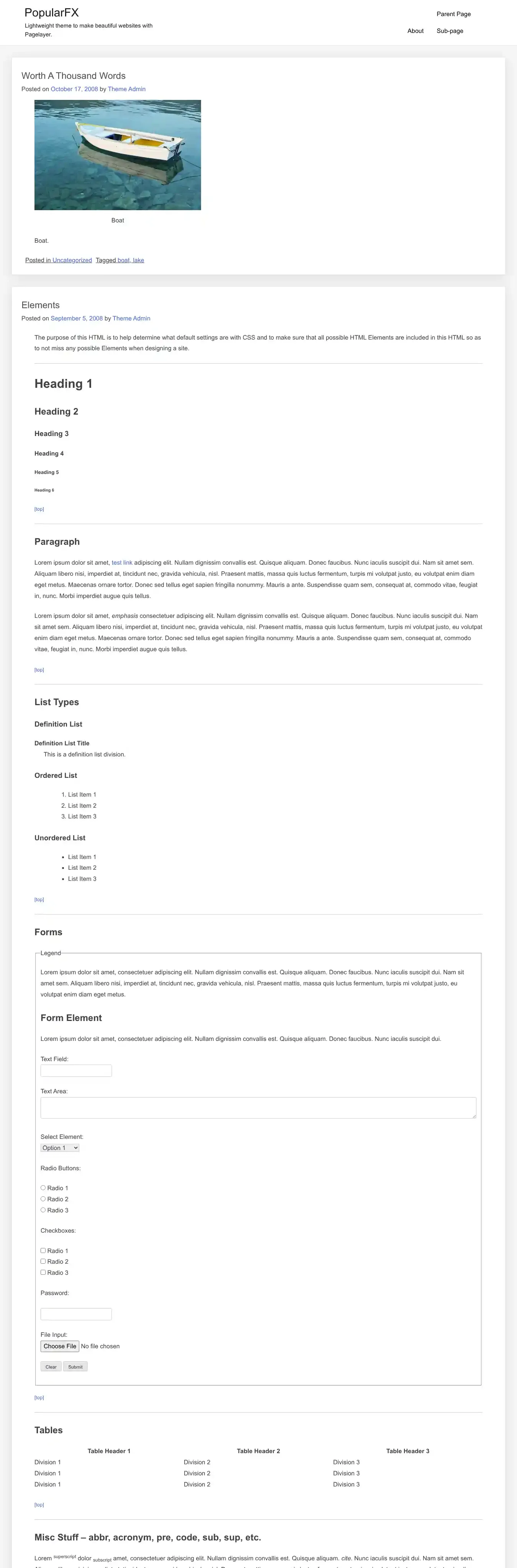 PopularFX home page on desktop