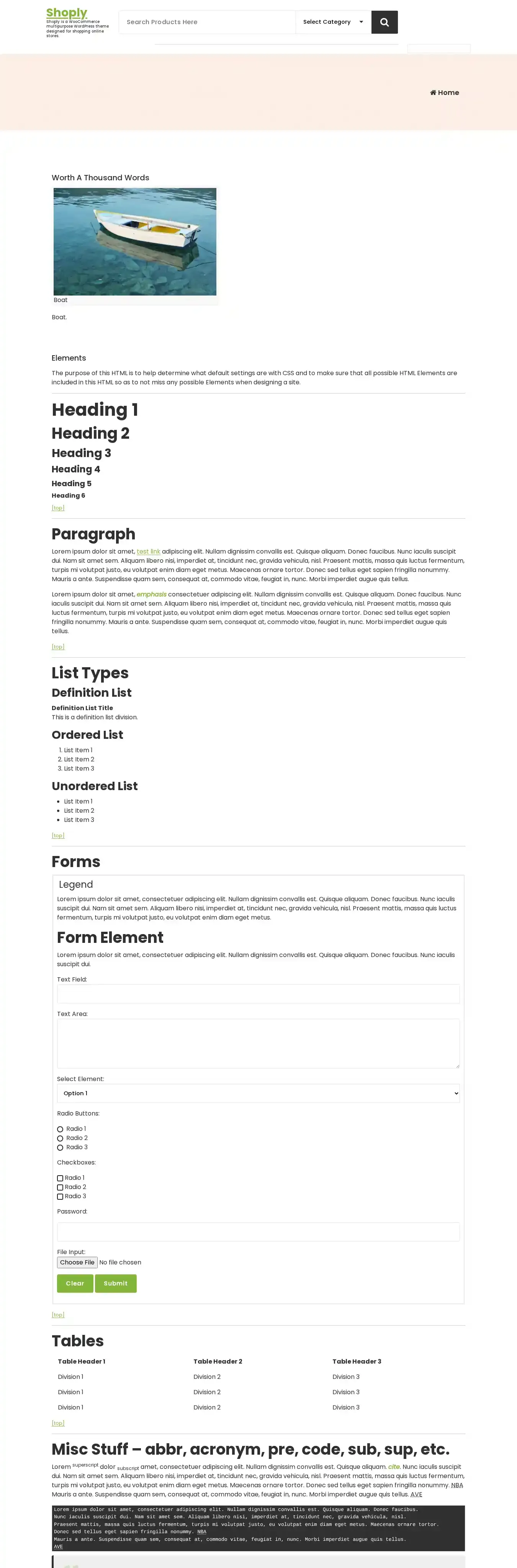 Shoply home page on desktop