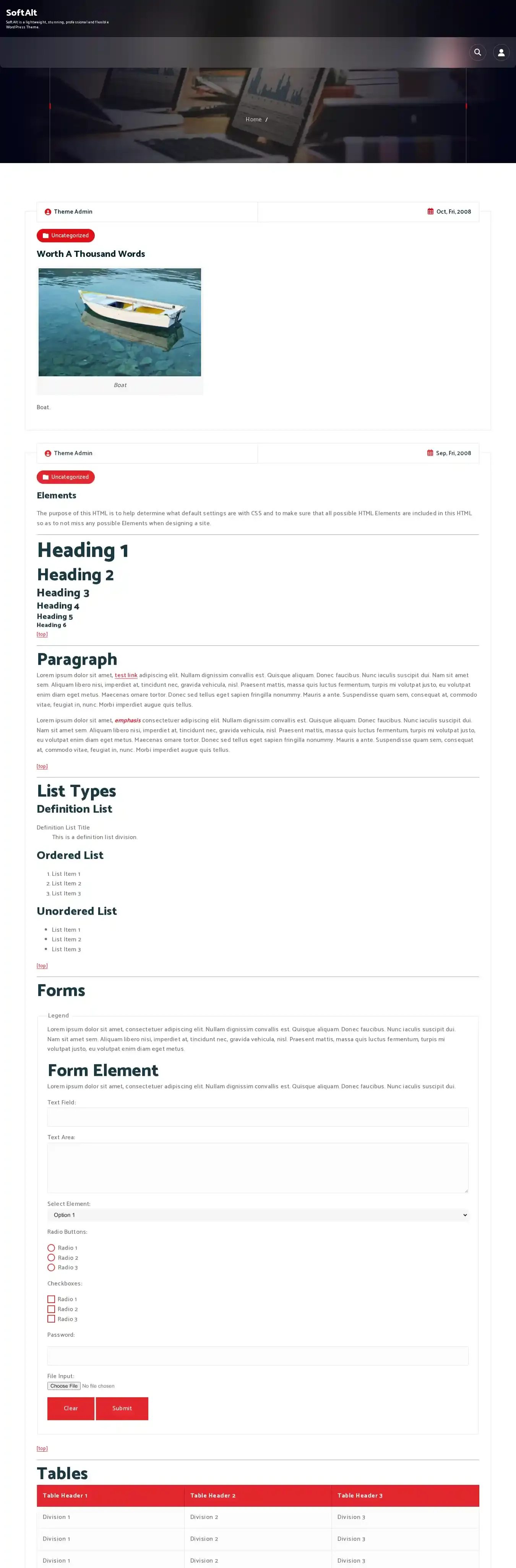 SoftAlt home page on desktop
