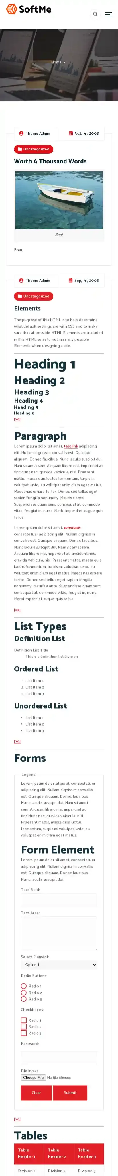 SoftAlt home page on mobile