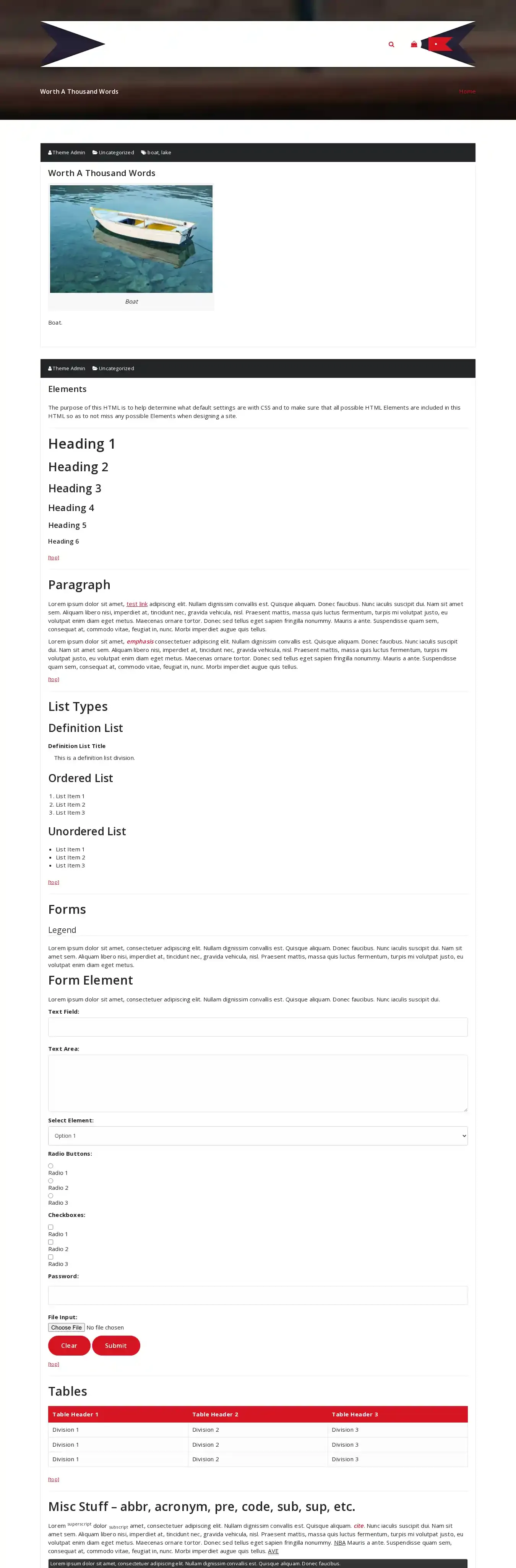 Soga home page on desktop