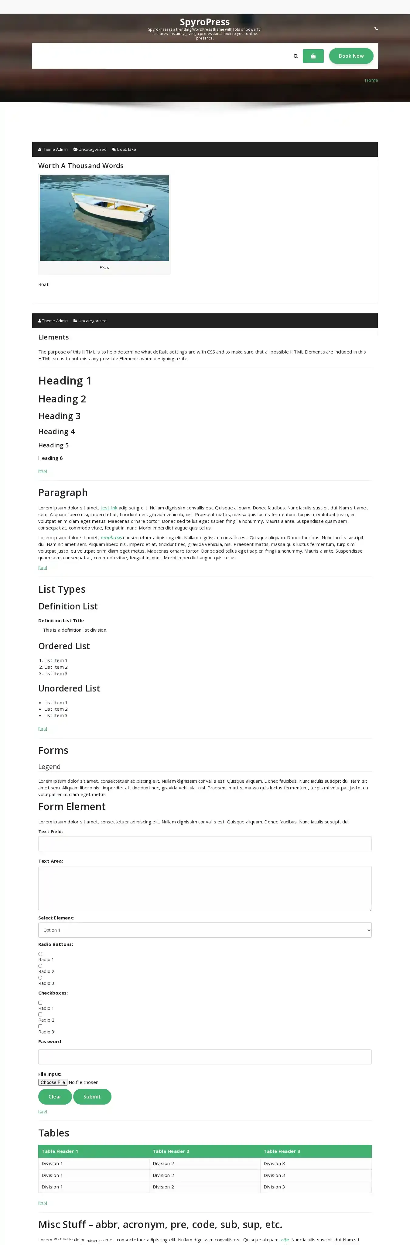 SpyroPress home page on desktop