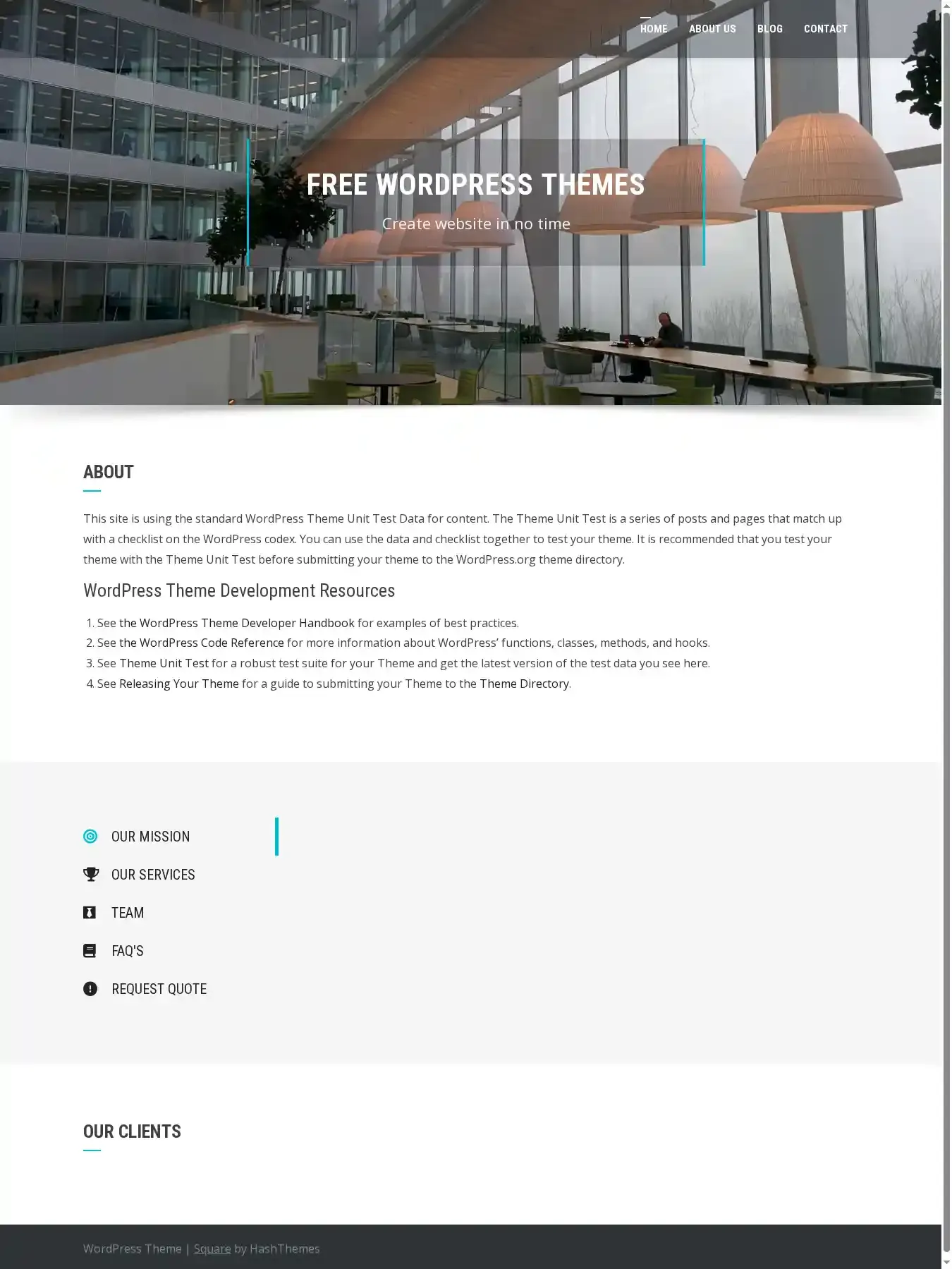 Square home page on desktop