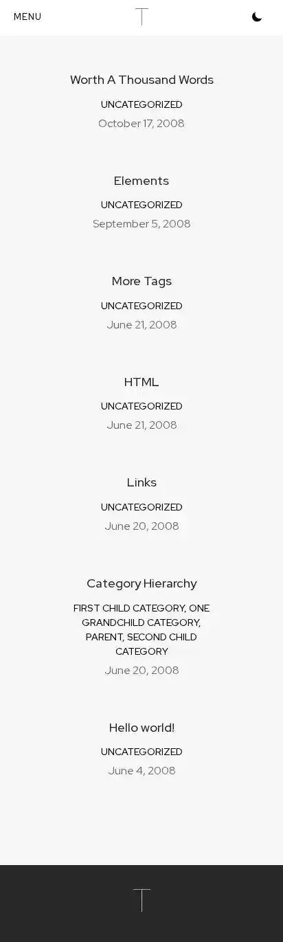 Tamal Portfolio home page on mobile