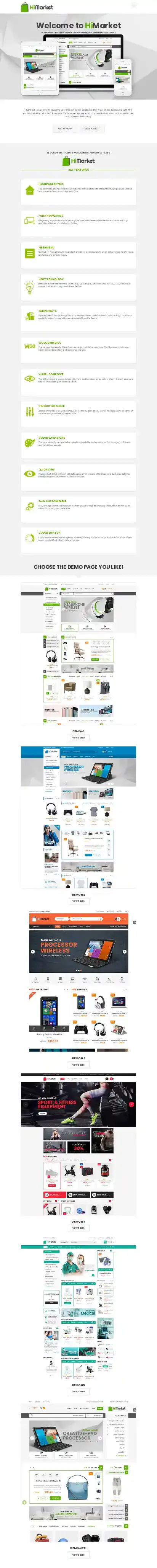HiMarket home page on mobile