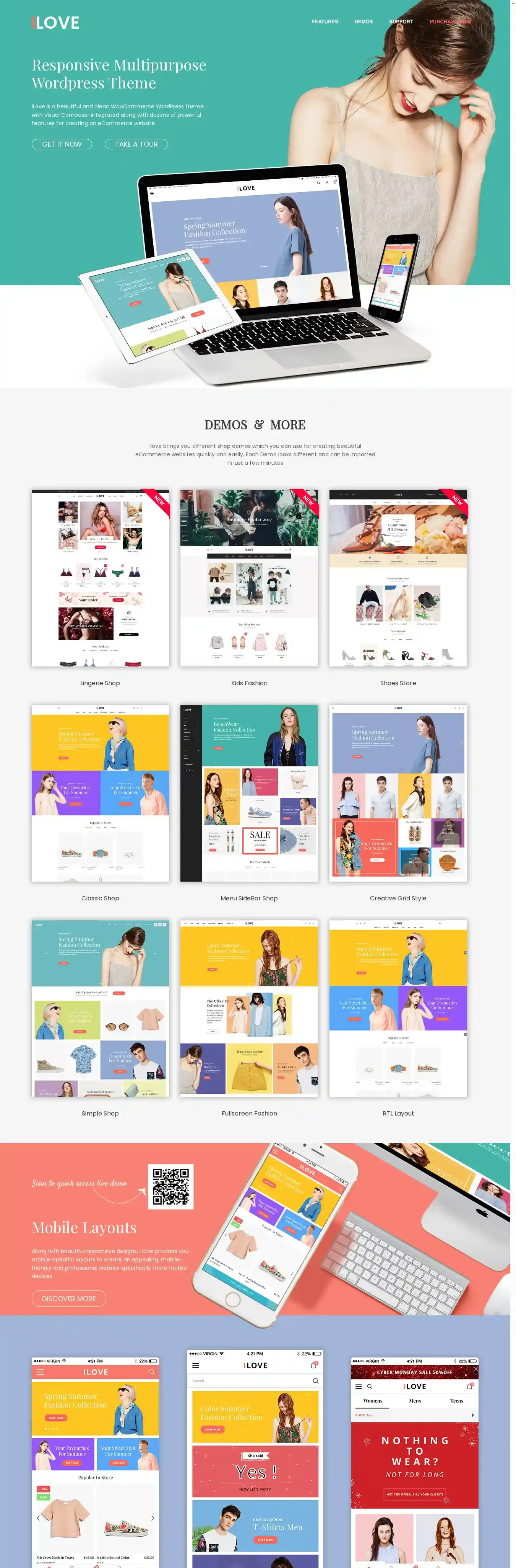 iLove home page on desktop