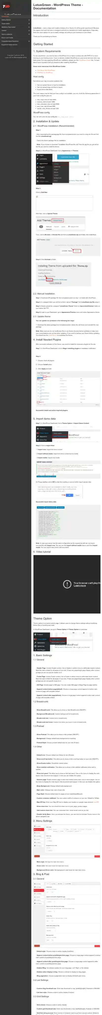 LotusGreen home page on mobile