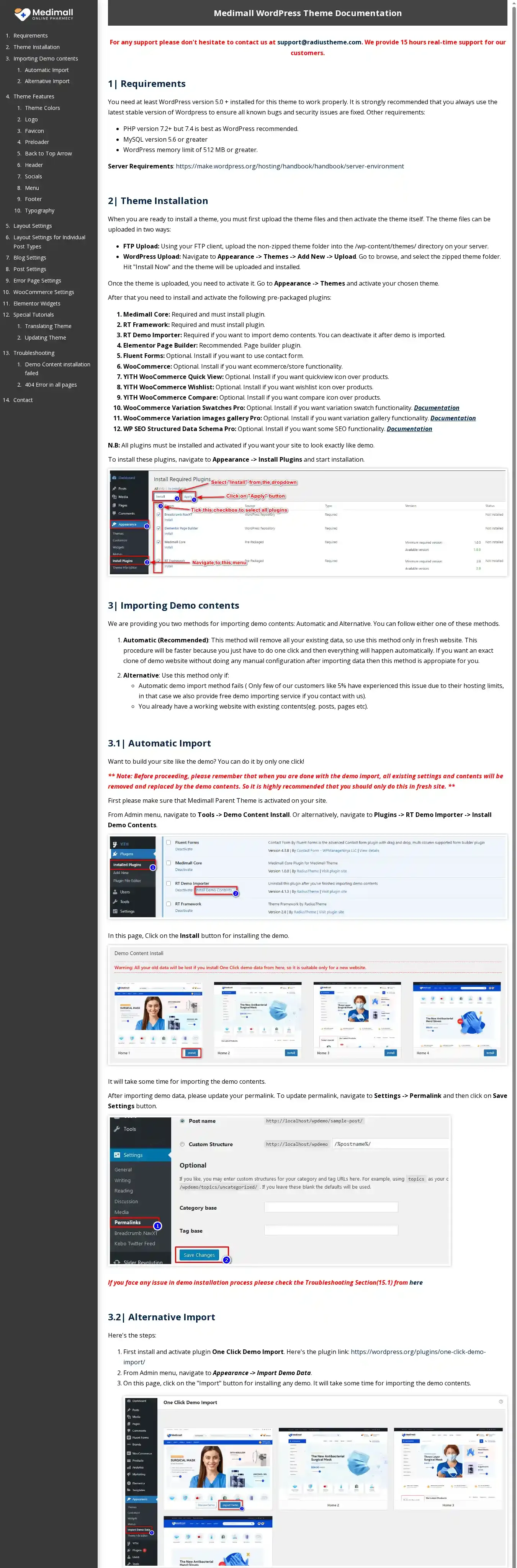 Medimall home page on desktop