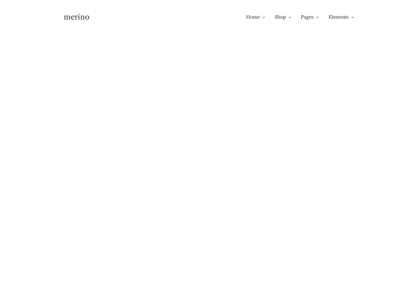 Merino home page on desktop