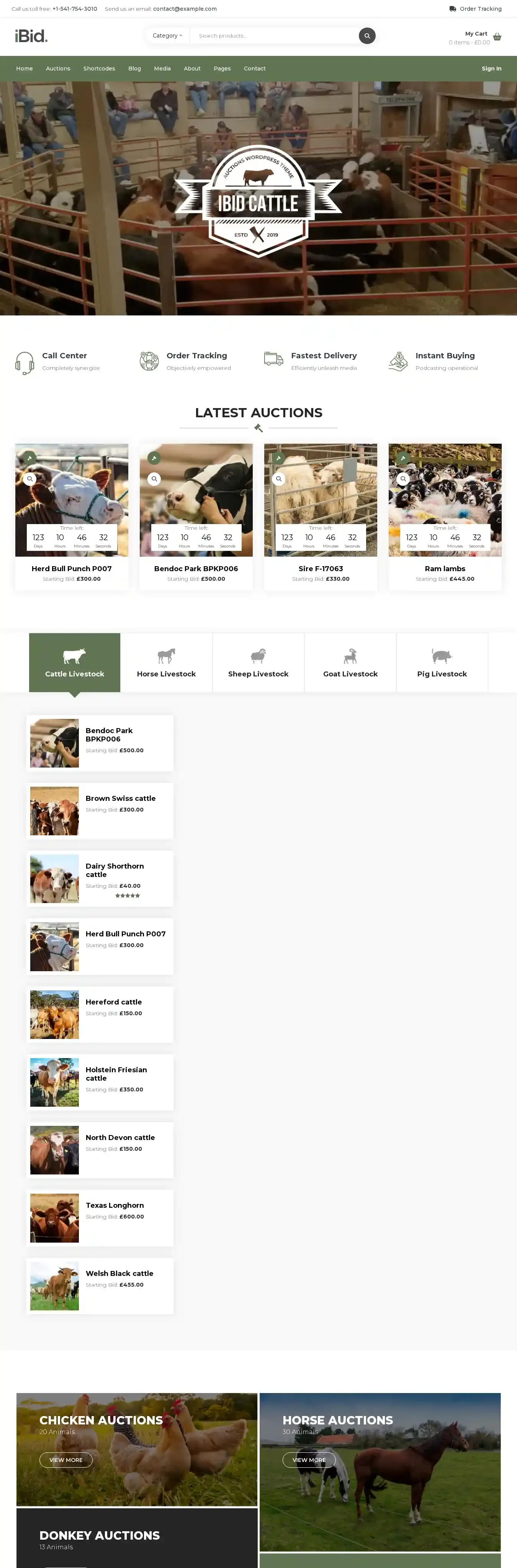 Numbat home page on desktop