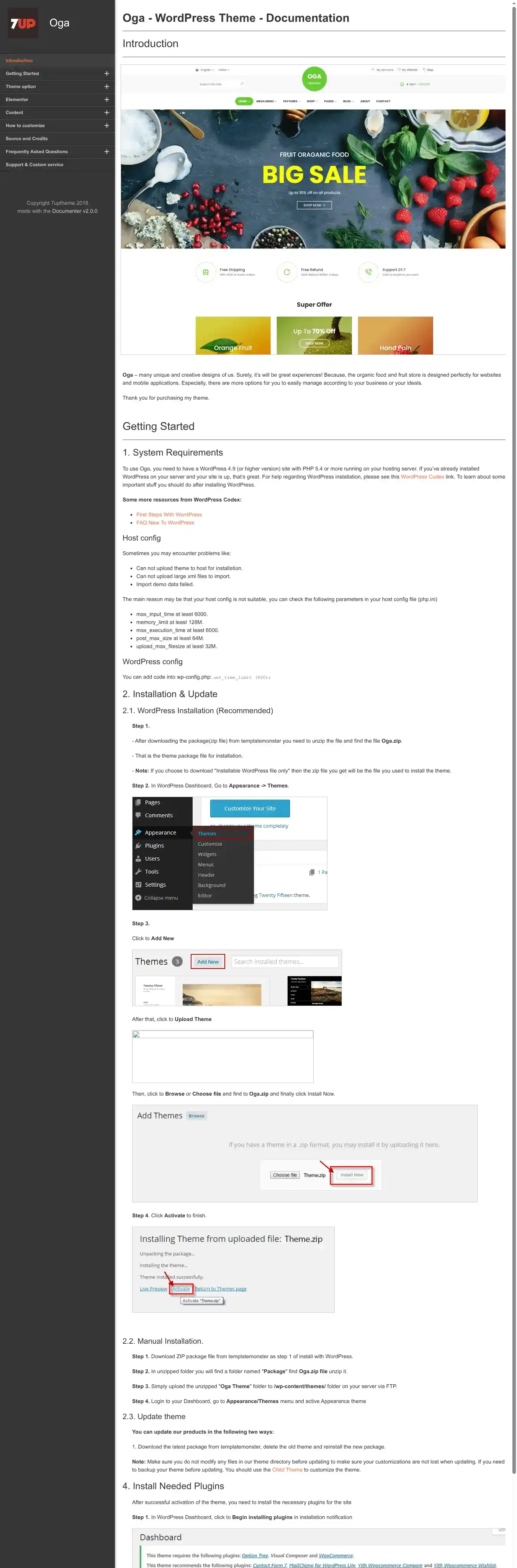 OGA home page on desktop