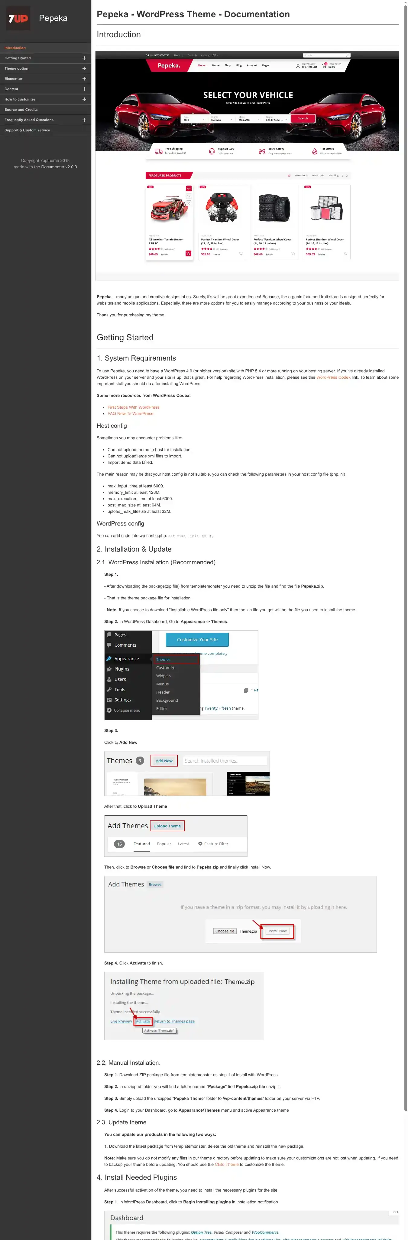 Pepeka home page on desktop