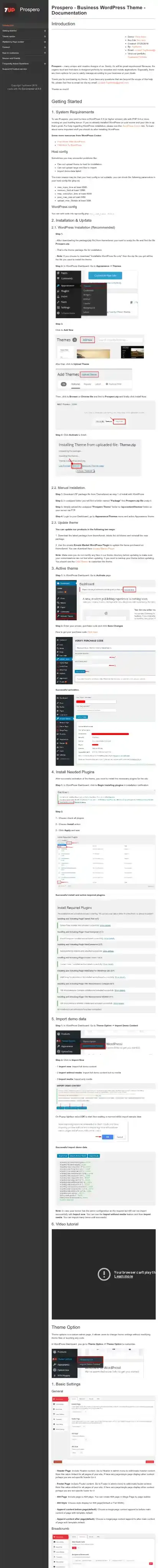 Prospero home page on mobile