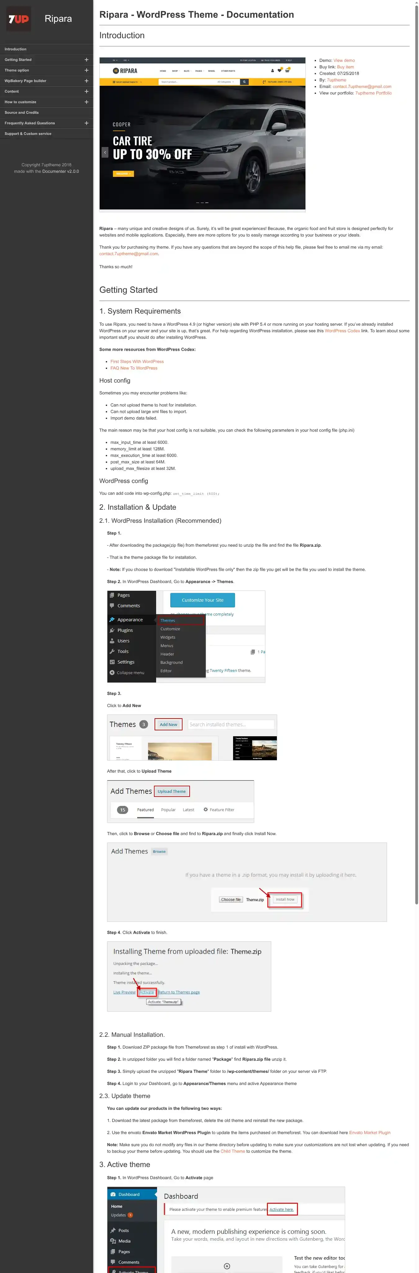 Ripara home page on desktop