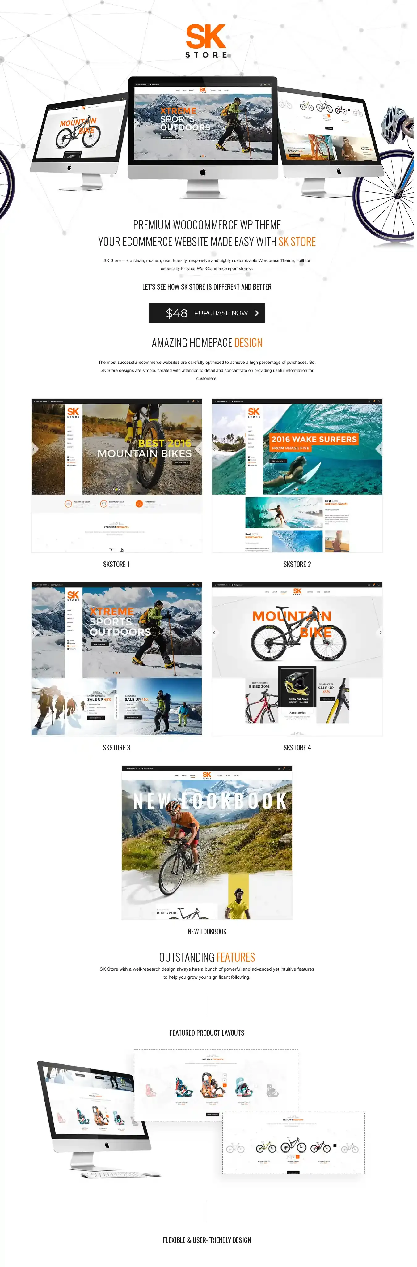 SK Store home page on desktop
