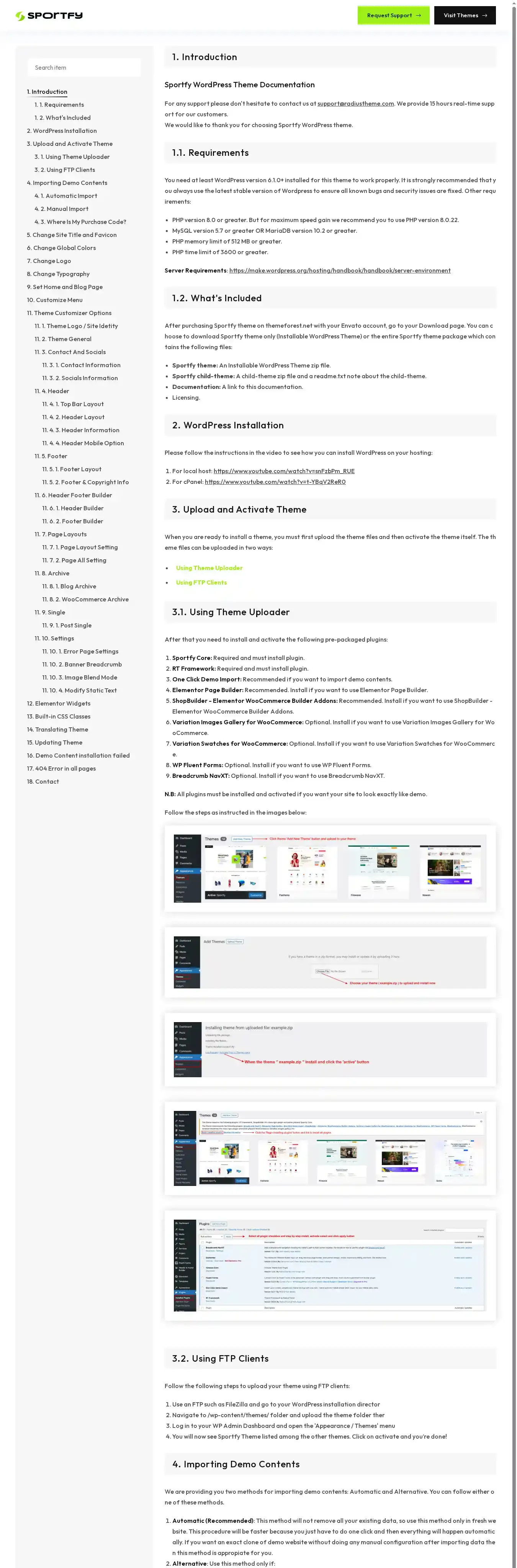 Sportfy home page on desktop