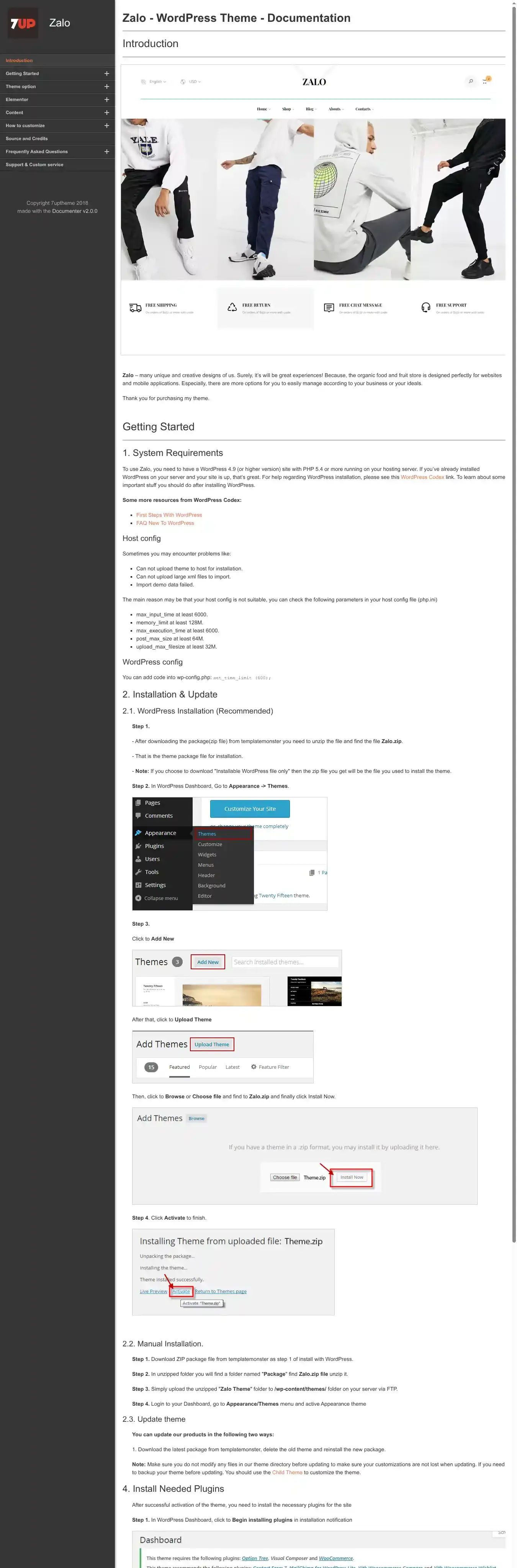 Zalo fashion home page on desktop